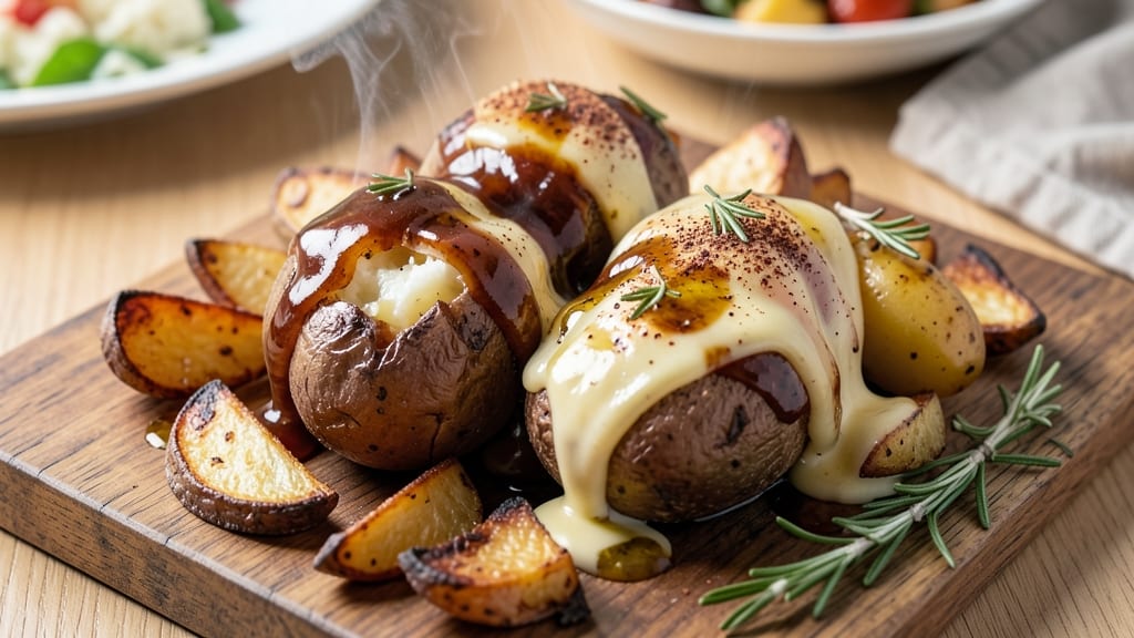 BBQ Cheese Potato Recipe: Smoky Crispy Top With Melty Cheddar Rivers