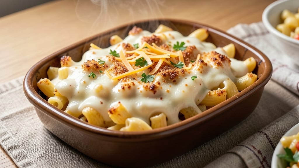 Baked Velveeta Mac and Cheese Recipe From Scratch: Golden Crust, Silky Pull-Apart Magic