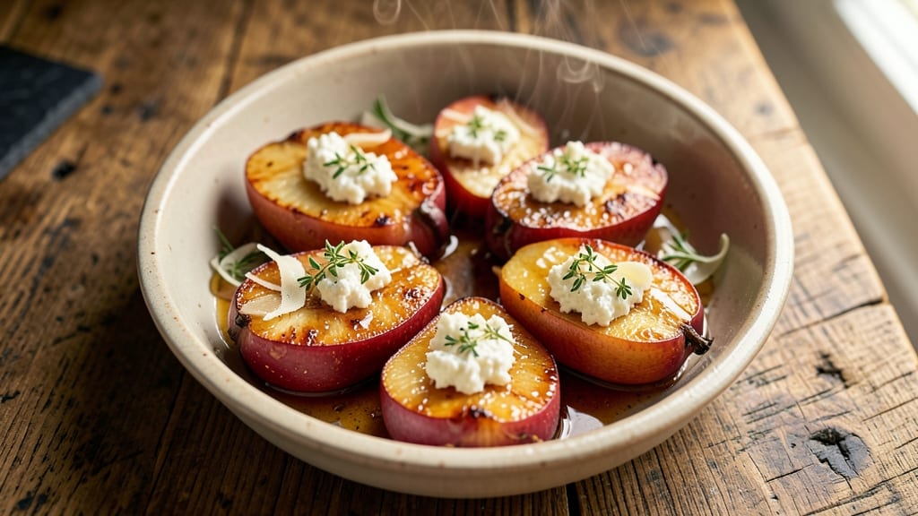 Baked Pears With Goat Cheese Recipe: Caramelized Fruit and Tangy Cheese Pairing