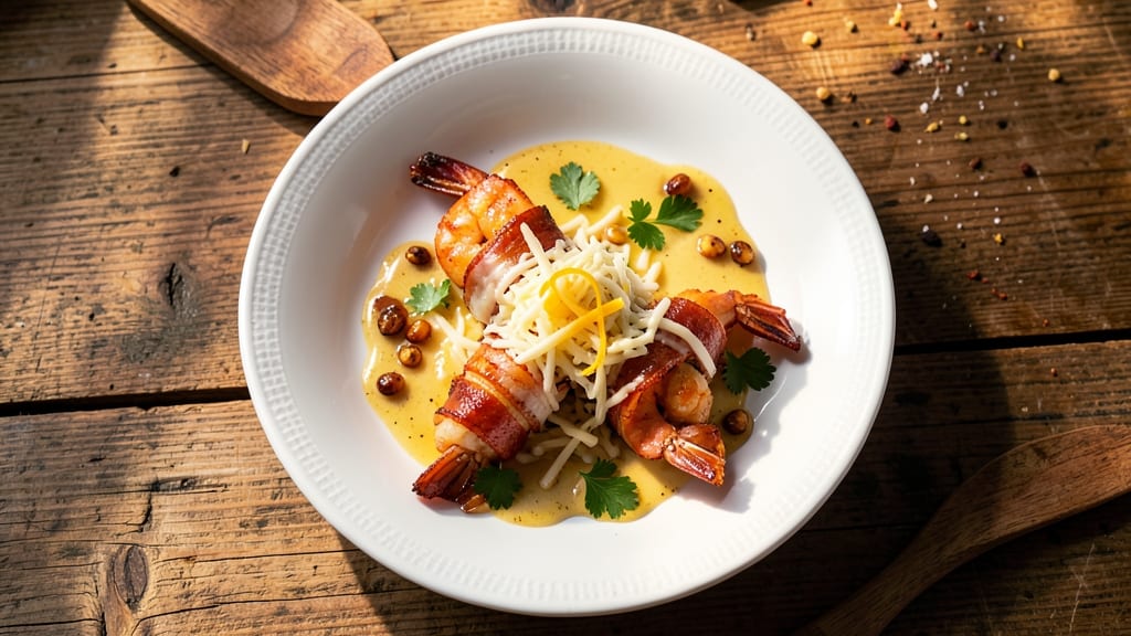 Bacon-Wrapped Shrimp With Cheese Recipe: Crispy Bites With Melty Pull-Apart Magic