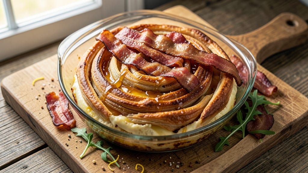 Bacon and Cheese Pinwheels Recipe: Smoky-Sweet Twists With Crispy Edges