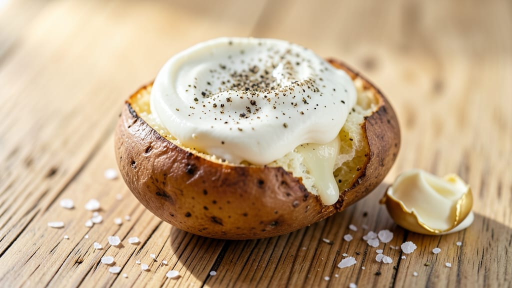 Baked Potato and Cream Cheese Recipe: Golden Crust, Velvety Cheese Core