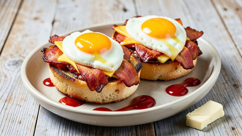 Bacon Egg and Cheese McMuffin Recipe: Crispy Biscuit Wrapped in Smoky Cheese Rivers