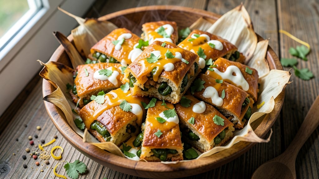Authentic Green Chili and Cheese Tamales Recipe: Smoky Hatch Pepper Heat With Crumbly Corn Husks