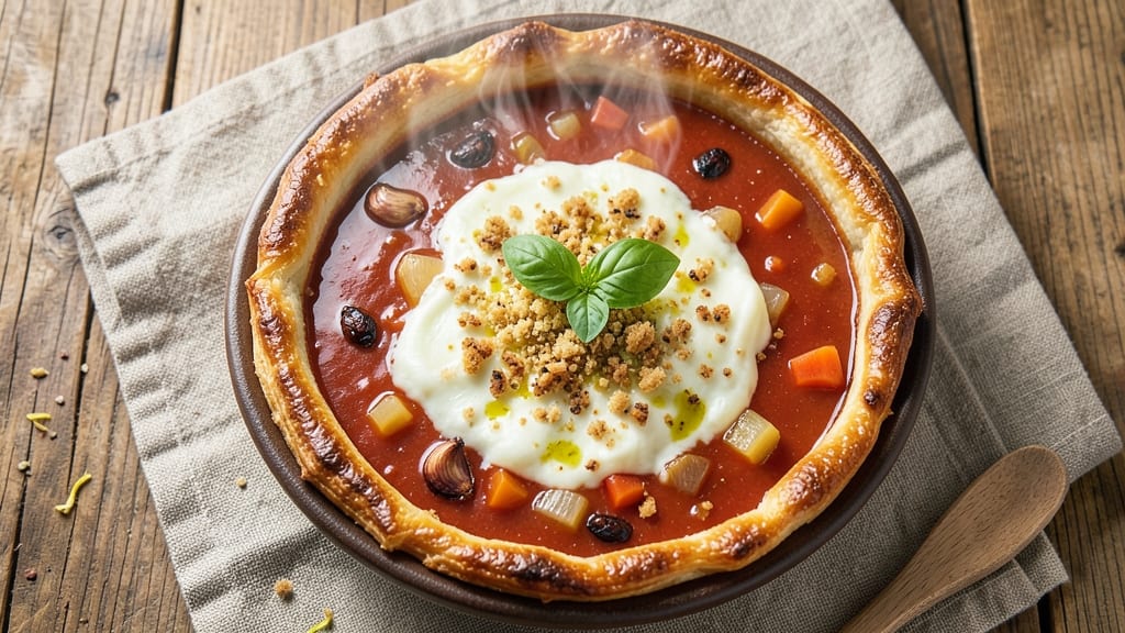 Baker's Crust Tomato Cheese Soup Recipe: Golden Top Meets Silky Broth Magic