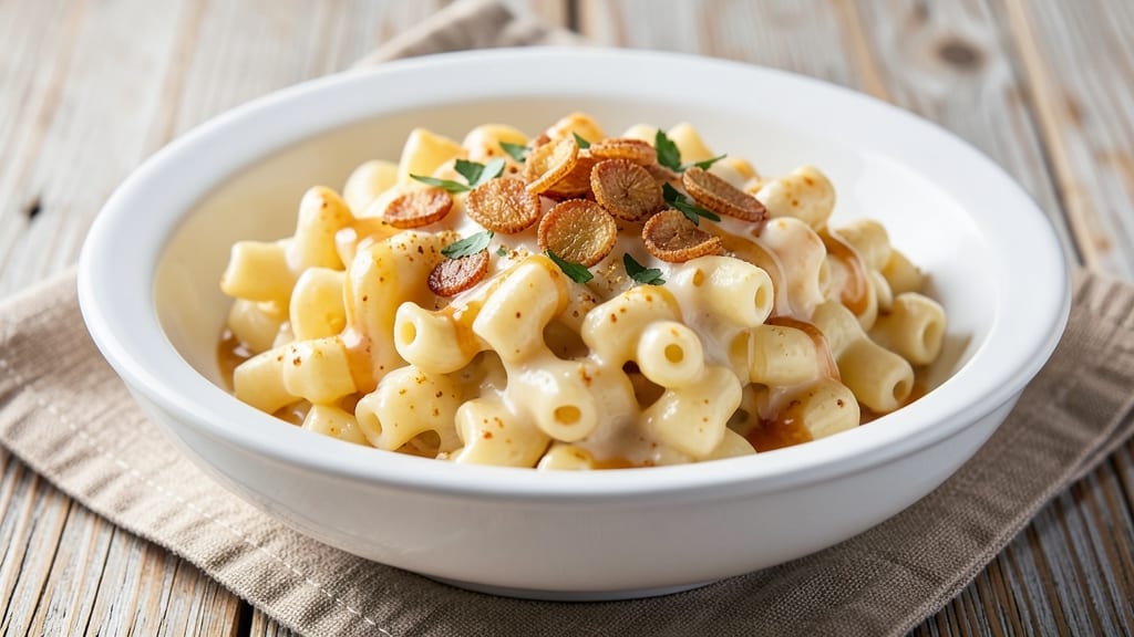 Arby's White Cheddar Mac and Cheese Recipe: Crispy Breadcrumb Crown Over Smoky Lager Cheese