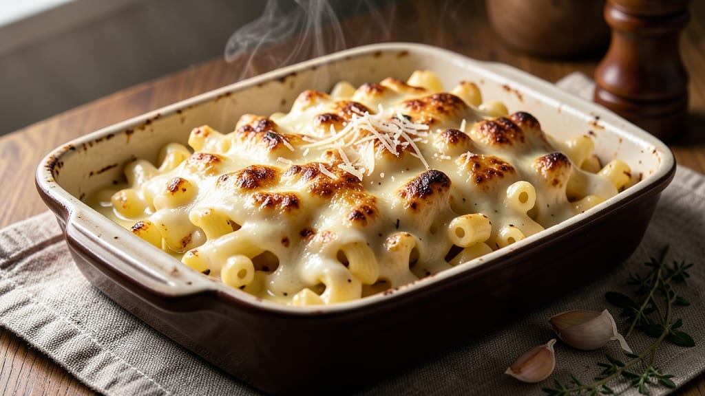 Baked Macaroni and Cheese Recipe with Alfredo Sauce: Crispy Top, Ultra Creamy Fusion