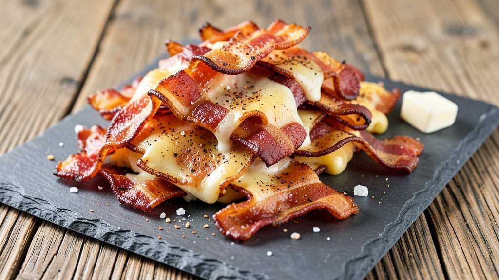 Bacon Cheese Crisps Recipe: Smoky-Salty Crunch With Gooey Pull-Apart Corners