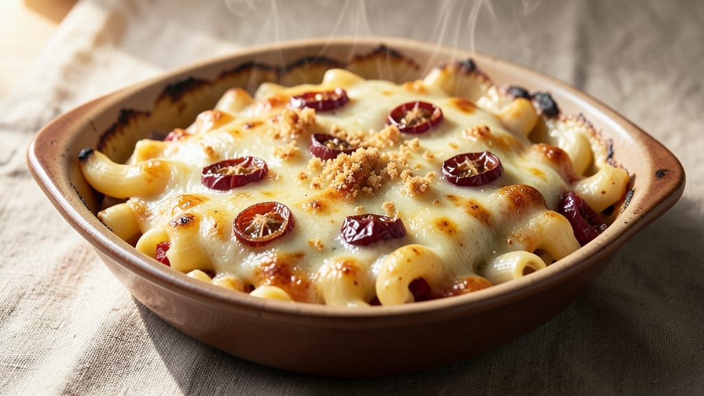 Baked Mac and Cheese With Tomatoes Recipe: Sun-Dried Tomato Twist on Classic Comfort