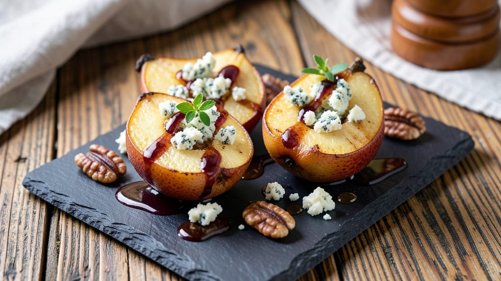 Baked Pears With Blue Cheese Recipe: Sweet-Tart Bite Pairing