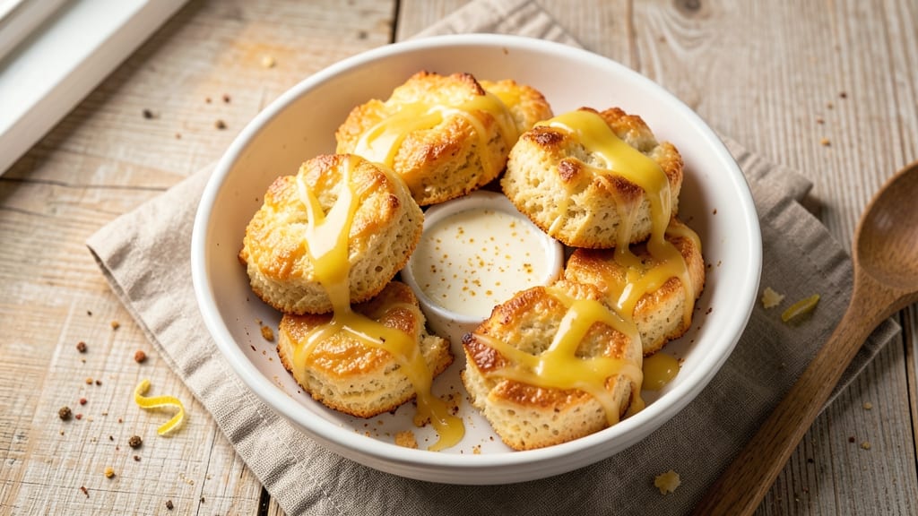 American Cheese Biscuits Recipe: Flaky Layers With Pull-Apart Cheese Rivers