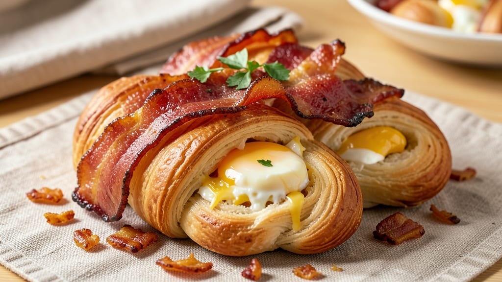 Bacon Egg Cheese Crescent Roll Recipe: Flaky Layers with Smoky Bacon Crunch