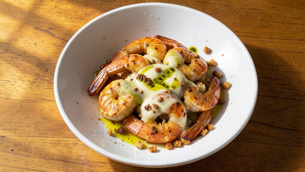 Baked Cheese Shrimp Recipe: Garlic-Butter Shrimp with Three-Cheese Bubble Top