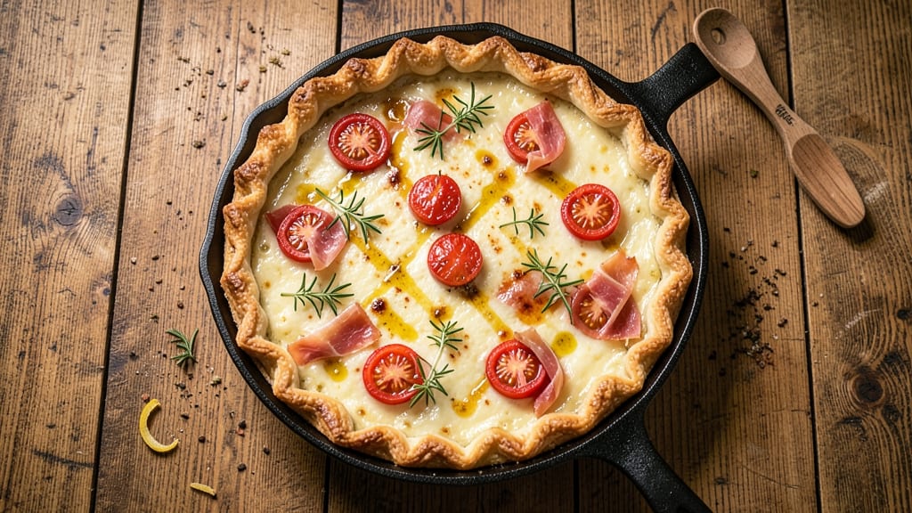 Asiago Cheese Quiche Recipe: Golden Crust With Nutty, Melted Center