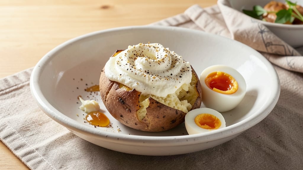 Baked Potato and Cottage Cheese Recipe: Warm, Fluffy Potato Bites With Tangy Cream Topping