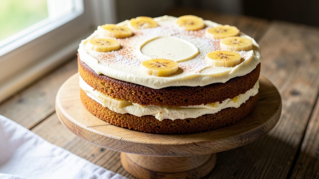 Banana Cream Cheese Coffee Cake Recipe: Swirled Vanilla and Spice Layers