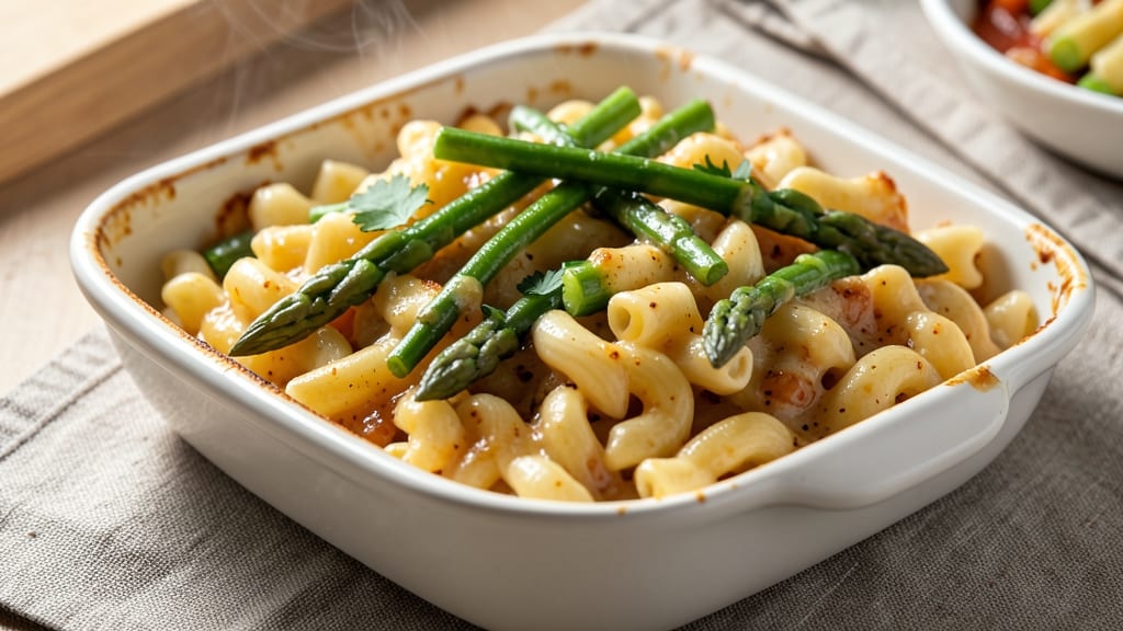 Asparagus Mac and Cheese Recipe: Crispy Breadcrumbs Meet Buttery Greens