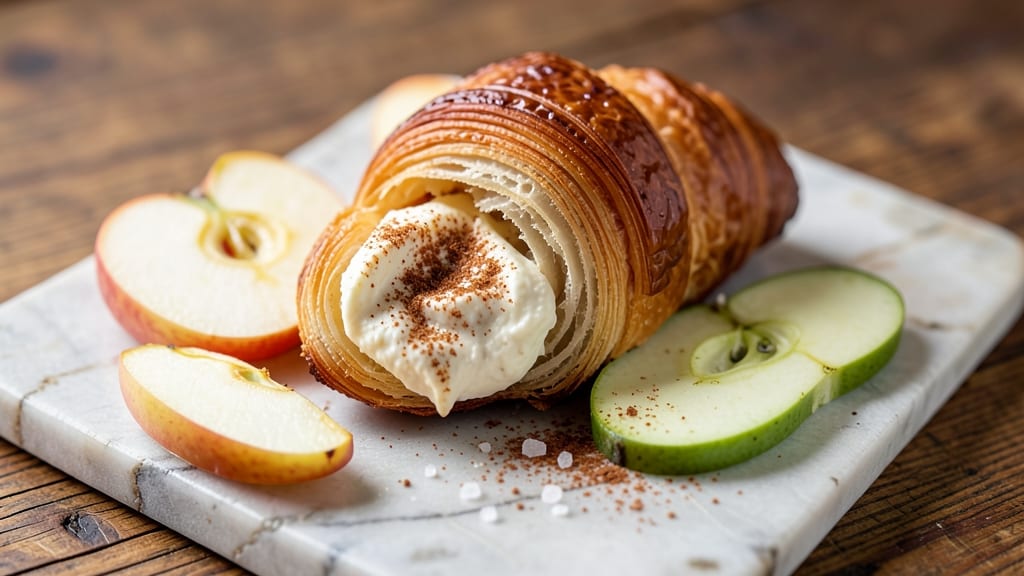 Apple Cream Cheese Croissants Recipe: Flaky Layers with Spiced Apple Filling