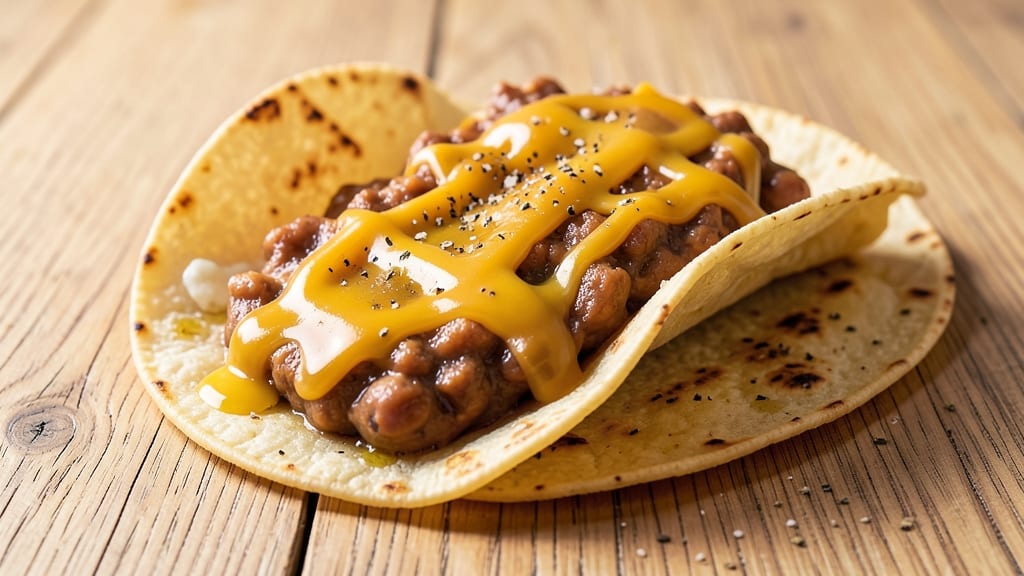 Bean and Cheese Breakfast Tacos Recipe: Crispy Tortillas With Melty Cheese Rivers