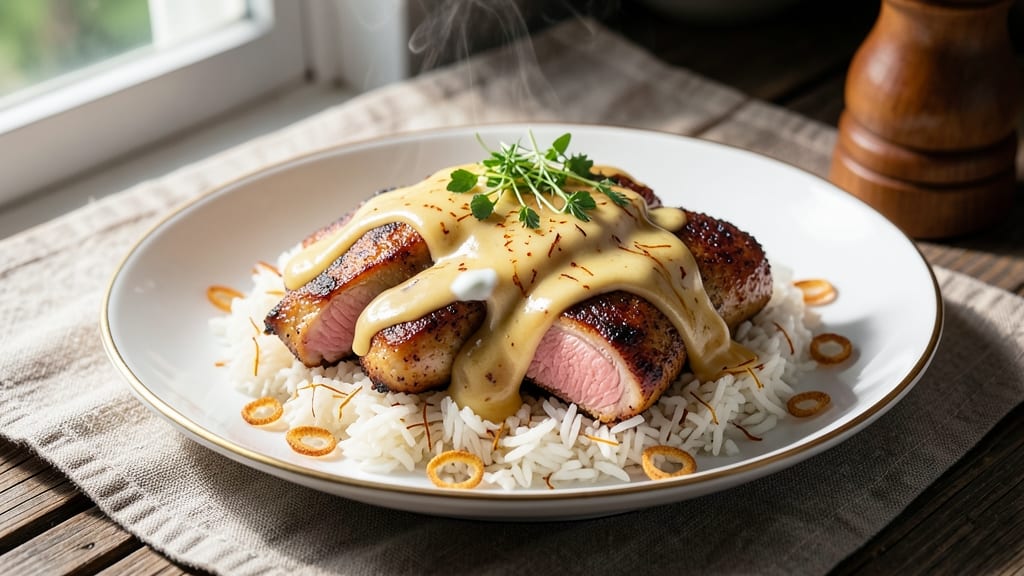 Arroz Con Pollo Cheese Sauce Recipe: Crispy-Topped Comfort with Melty Cheddar Streaks