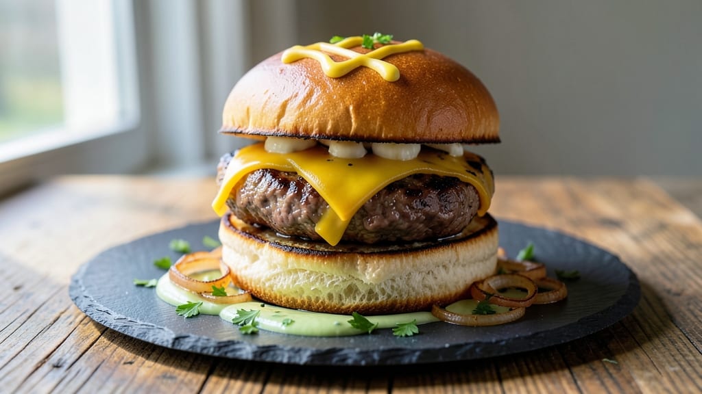 Beef and Cheese Burgers Recipe: Smoky Grill-Seared with Melted Cheddar Rivers