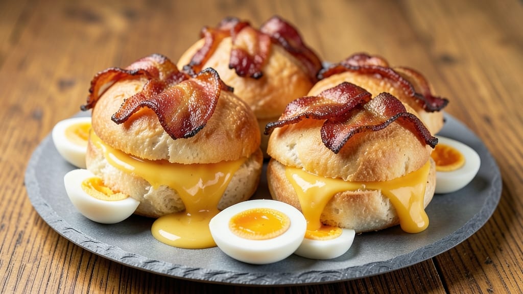 Bacon, Egg, and Cheese Bombs Recipe: Crispy Shells With Runny Yolk Magic
