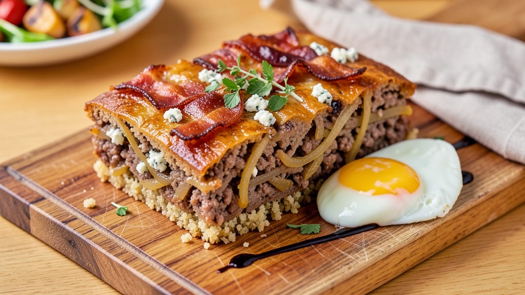 Bacon Blue Cheese Meatloaf Recipe: Smoky Crust and Tangy Pull-Apart Richness