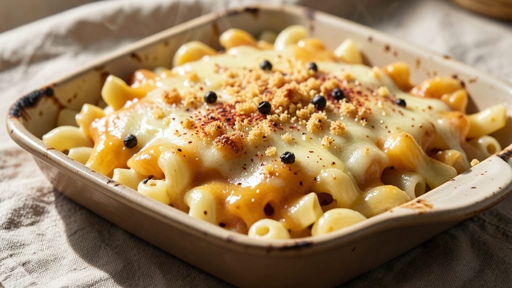 Baked Macaroni and Cheddar Cheese Recipe: One-Pan Bubble Cheese Heaven