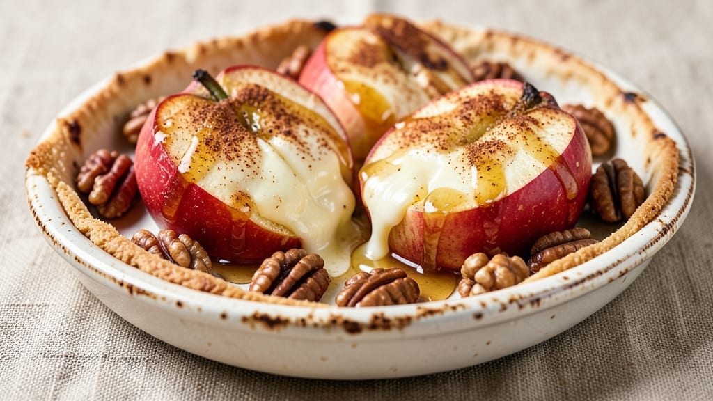 Baked Apples and Cheese Recipe: Caramelized Apples with Sharp Cheddar Crunch