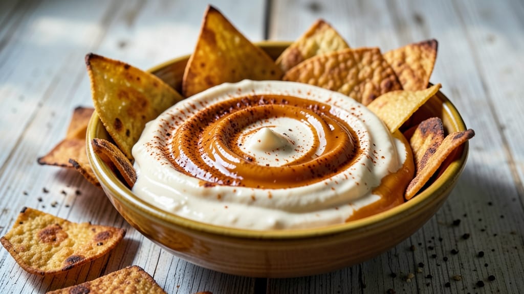 American Cheese Queso Dip Recipe: Crispy Tortilla Top With Melted Pull-Apart Magic