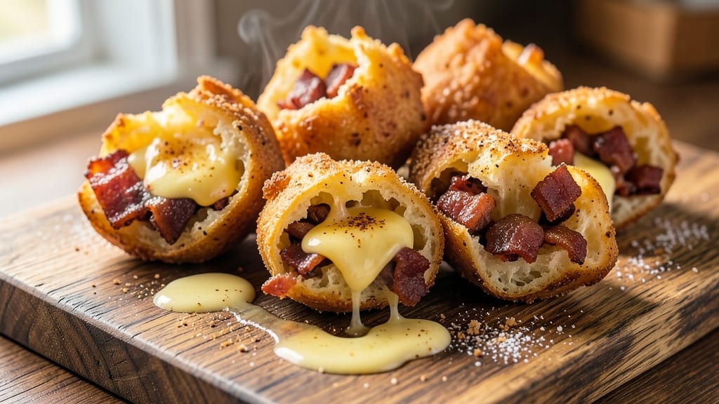 Bacon and Cheese Stuffed Tater Tots Recipe: Crispy Shells With Smoky Pull-Apart Cheese