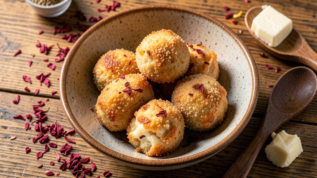 Baked Cheddar Cheese Balls Recipe: Crispy Shells With Gooey Pull-Apart Cheddar