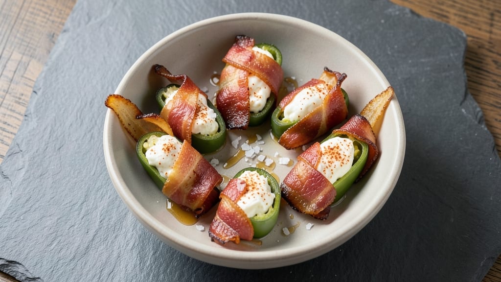Bacon-Wrapped Cream Cheese Jalapeño Poppers Recipe: Crispy Bites With Spicy, Melty Magic