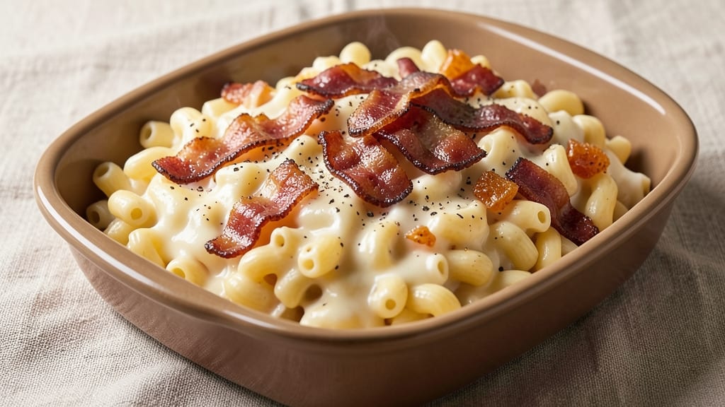 Bacon Gouda Mac and Cheese Recipe: Crispy Top, Smoky Bacon Bites