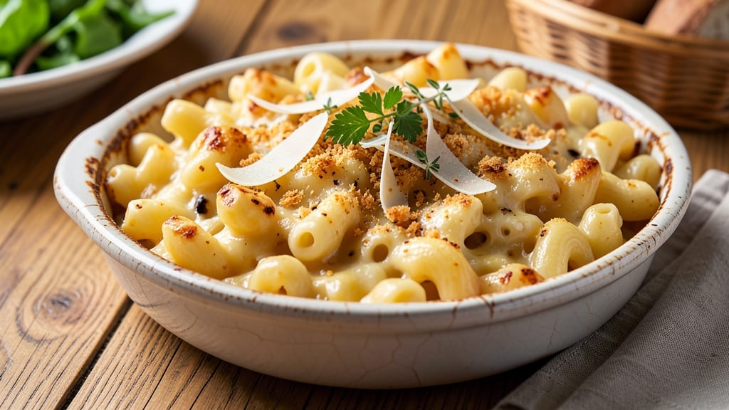 Au Bon Pain Macaroni and Cheese Recipe: Triple-Cheese Crunch With Golden Top Magic