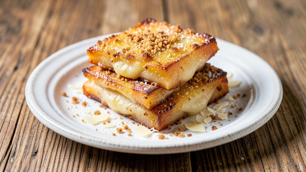 Baked Cheese Slices Recipe: Crispy Breaded Edges With Melted Centers