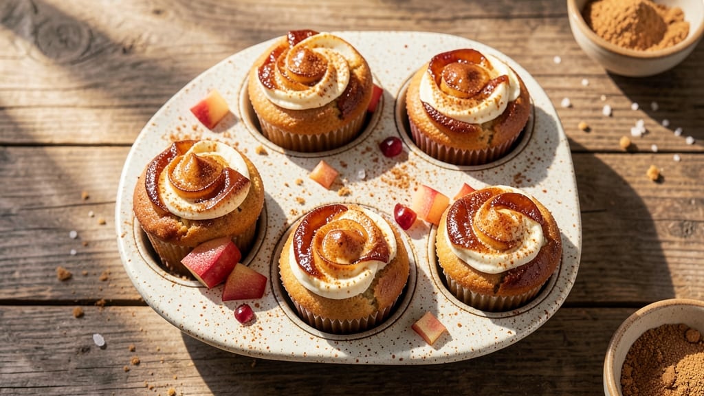 Apple Cream Cheese Muffins Recipe: Spiced Apple Filling With Buttery Crispy Crowns