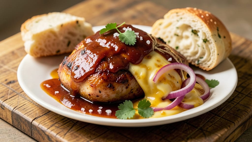 BBQ Chicken and Cheese Recipe: Smoky Grilled Crust With Melted Pull-Apart Cheese