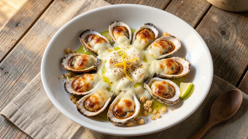 Baked Oyster With Cheese Recipe: Crispy Bites and Melty Centers