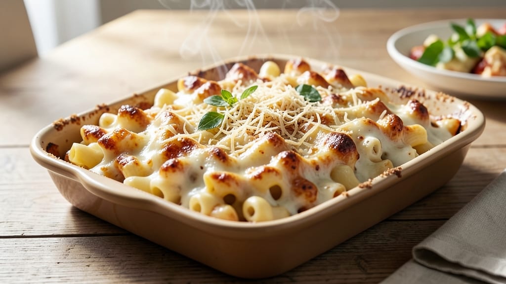 Baked Mac and Cheese Recipe for Large Group: One-Pan Feast With Crispy Top, Gooey Centers
