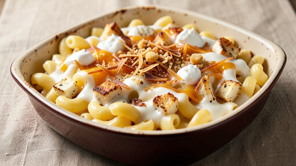 Amy's Mac and Cheese Recipe: Crispy Breadcrumb Crown With Gooey Cheese Rivers