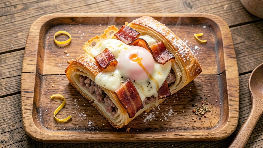 Bacon and Cheese Sausage Rolls Recipe: Crispy Puff Pastry Wrapped in Smoky Flavor